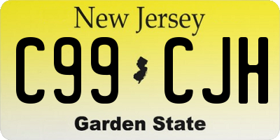 NJ license plate C99CJH