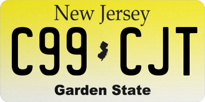 NJ license plate C99CJT