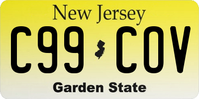 NJ license plate C99COV