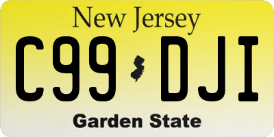 NJ license plate C99DJI