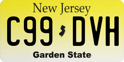 NJ license plate C99DVH