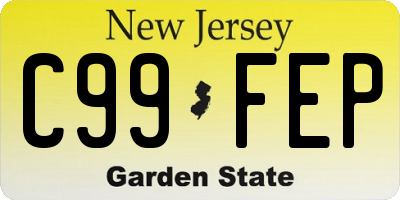 NJ license plate C99FEP