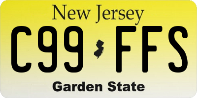 NJ license plate C99FFS