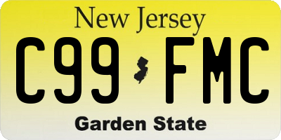 NJ license plate C99FMC