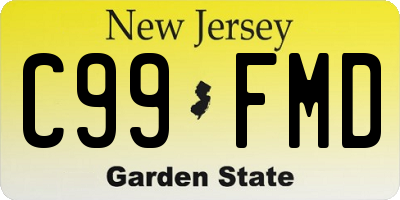 NJ license plate C99FMD