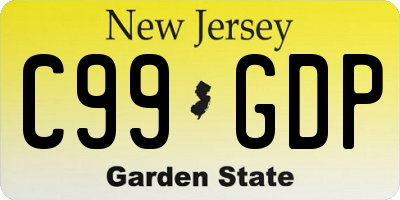 NJ license plate C99GDP