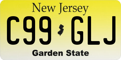 NJ license plate C99GLJ