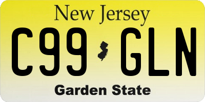 NJ license plate C99GLN