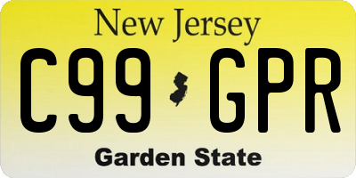 NJ license plate C99GPR
