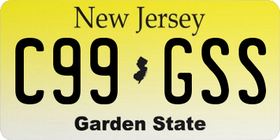 NJ license plate C99GSS