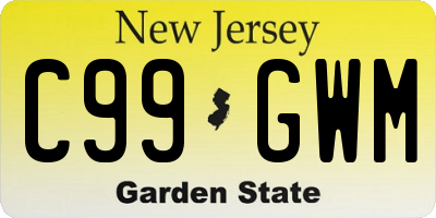 NJ license plate C99GWM