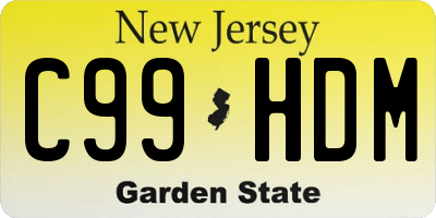 NJ license plate C99HDM