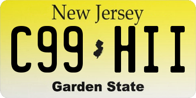 NJ license plate C99HII