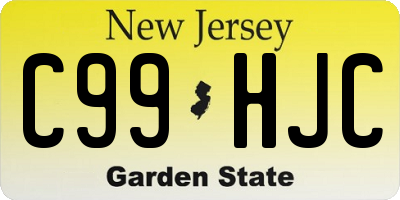 NJ license plate C99HJC