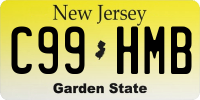 NJ license plate C99HMB