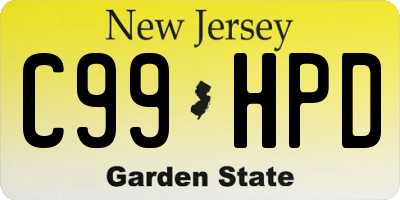 NJ license plate C99HPD