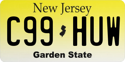 NJ license plate C99HUW