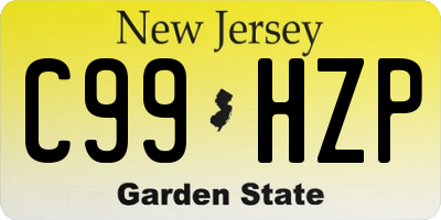 NJ license plate C99HZP