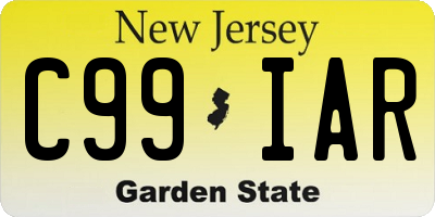 NJ license plate C99IAR