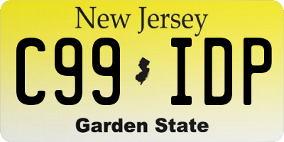 NJ license plate C99IDP