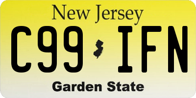 NJ license plate C99IFN