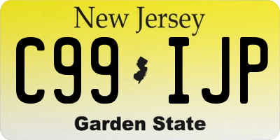 NJ license plate C99IJP