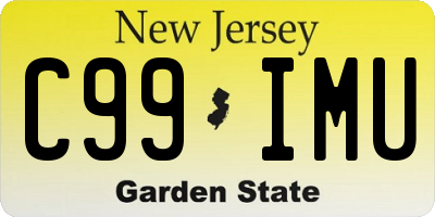 NJ license plate C99IMU