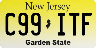 NJ license plate C99ITF