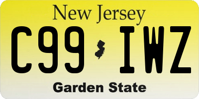 NJ license plate C99IWZ