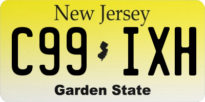 NJ license plate C99IXH