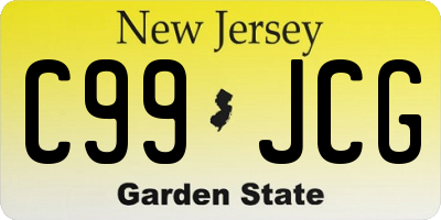 NJ license plate C99JCG