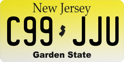 NJ license plate C99JJU