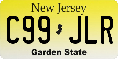 NJ license plate C99JLR