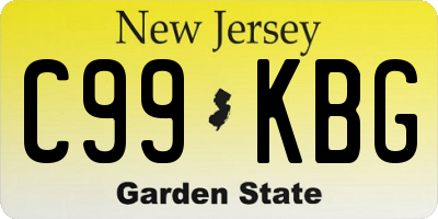 NJ license plate C99KBG