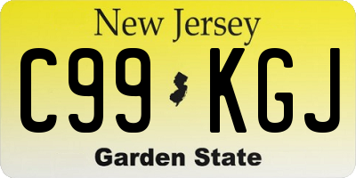 NJ license plate C99KGJ