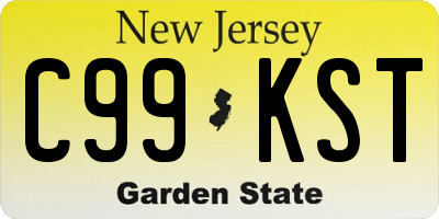 NJ license plate C99KST