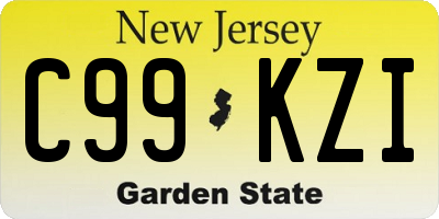 NJ license plate C99KZI