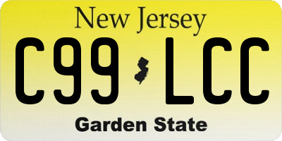 NJ license plate C99LCC