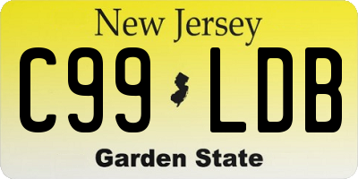 NJ license plate C99LDB
