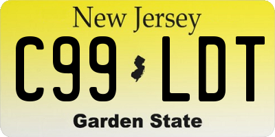 NJ license plate C99LDT