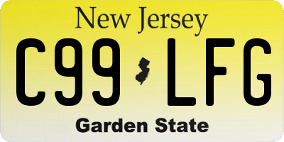 NJ license plate C99LFG