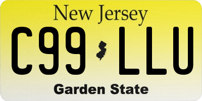 NJ license plate C99LLU