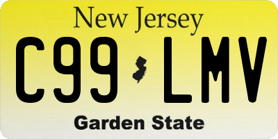 NJ license plate C99LMV