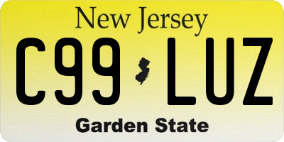 NJ license plate C99LUZ