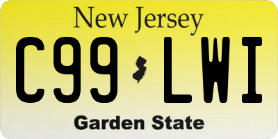 NJ license plate C99LWI