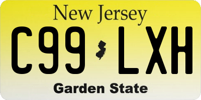NJ license plate C99LXH