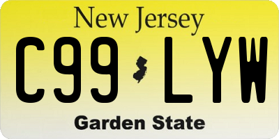NJ license plate C99LYW