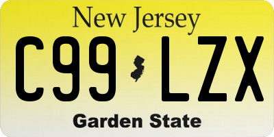 NJ license plate C99LZX