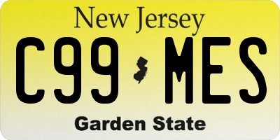 NJ license plate C99MES