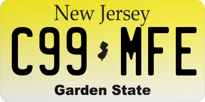 NJ license plate C99MFE